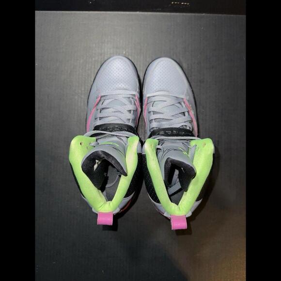 Nike Air Jordan Flight 45 High Grey Lime 616816-037 Sz 10 - Picture 8 of 9